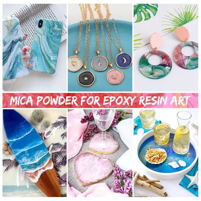 Alt view image 7 of 7 - Mica Powder for Resin 104g - 26 Colors Epoxy Pigment Dye | Cosmetic Grade Mica Powder for Soap Making, Candle Making, Nail Polish, Slime, Natural Metallic Mica Powder Dust