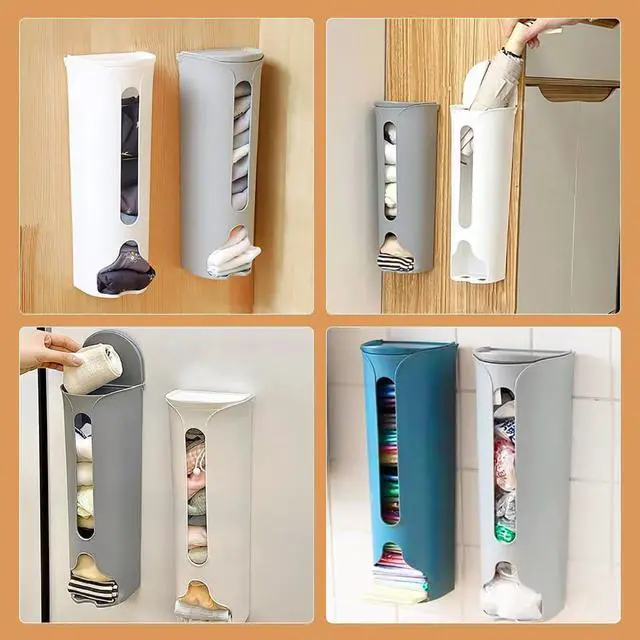 Alt view image 2 of 7 - 2023 New Wall Mounted Socks Panties Storage Box, Underwear Organizer Wall Mount - Punch Free Multifunctional Storage Box for Storing Panty, Lingerie, Ties (3PCS)