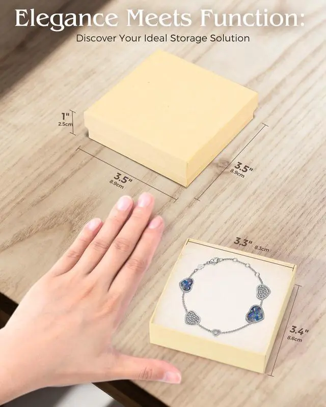 Alt view image 2 of 7 - Jewelry Gift Boxes 3.5x3.5x1 Matte Brown 20 Pcs Cotton Filled Lids | Cardboard Box,Bulk Shipping Packaging for Small Business,Festive Day,Necklace Earring Bracelet Ring,Kraft Square Cases