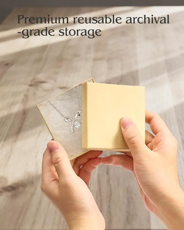Alt view image 4 of 7 - Jewelry Gift Boxes 3.5x3.5x1 Matte Brown 20 Pcs Cotton Filled Lids | Cardboard Box,Bulk Shipping Packaging for Small Business,Festive Day,Necklace Earring Bracelet Ring,Kraft Square Cases