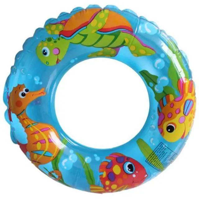 Main image of 24" Inflatable Transparent Ring Swim Tube #59242 - Color May Very - 2 Pack