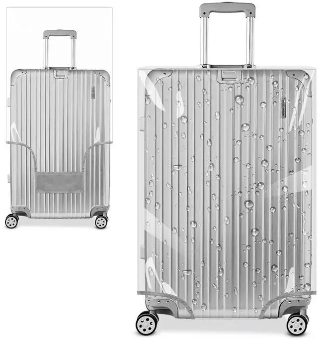 Main image of Clear PVC Suitcase Cover Tough Protector, 20 Inch Luggage Covers for Wheeled Suitcase 20"