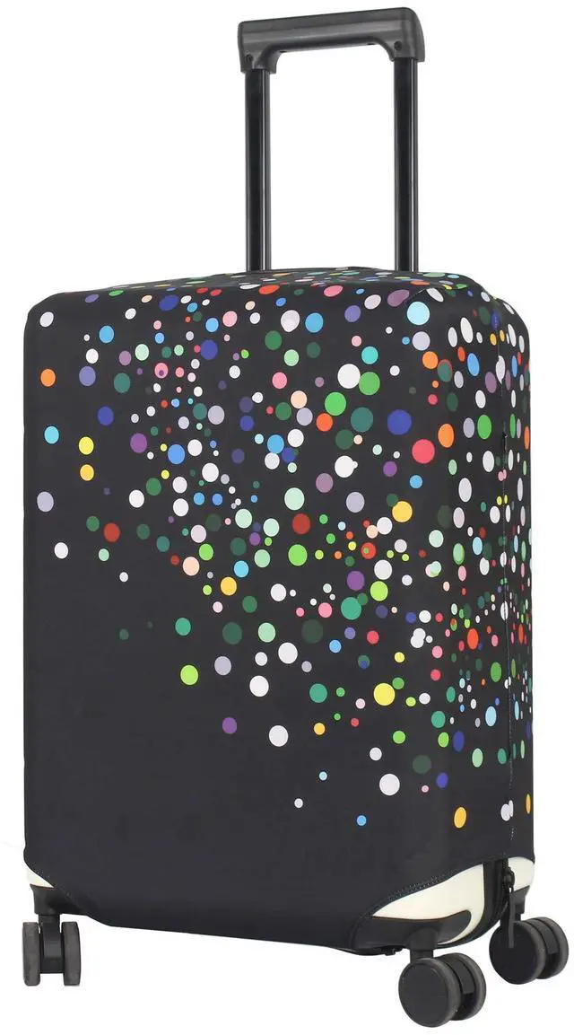 Alt view image 7 of 7 - Travel Luggage Cover Suitcase Protector Fits 27-30 Inch, L | Washable Elastic Spandex Fabric, Anti-scratch & Dustproof, Carry on Cover Tsa Approved, Color Dots