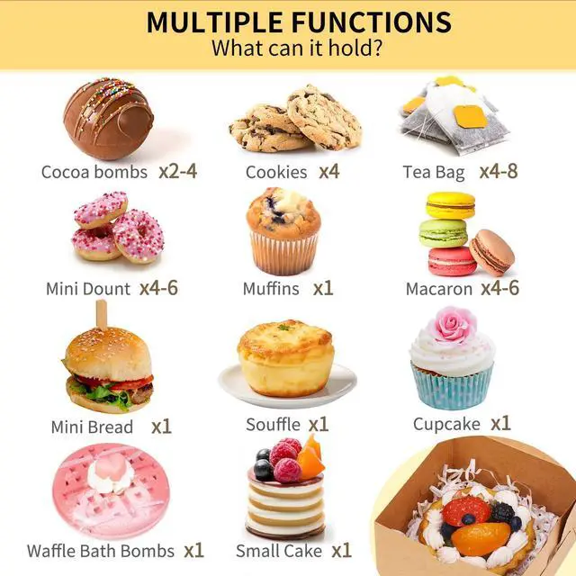 Alt view image 3 of 7 - 24pcs Small Cookie Boxes with Window, 4x4x2.5In Brown Bakery Boxes | Kraft Treat Boxes, Fit Small Cookies and Pastries, Suitable for Party Favors and Gifts