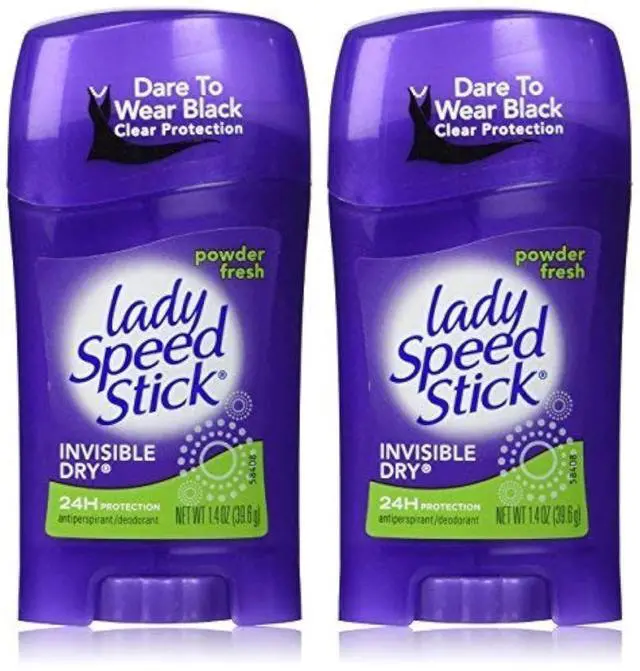 Main image of Invisible Dry, Powder Fresh Antiperspirant Deodorant, Net Wt. 1.4 Oz. (2 Pack Value Bundle) by Lady Speed Stick