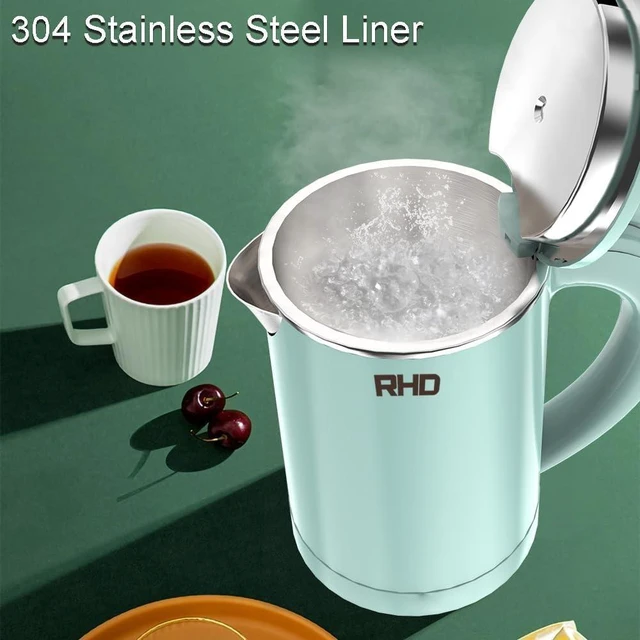 Alt view image 3 of 7 - 0.5L Small Portable Electric Kettle, 600W Stainless Steel Travel Kettle | Auto Shut-Off, Boil-Dry Protection, 304 BPA-Free Hot Water Boiler, Fast Boiling for Travel, Office, Dorm, Camping, Tea,Coffee