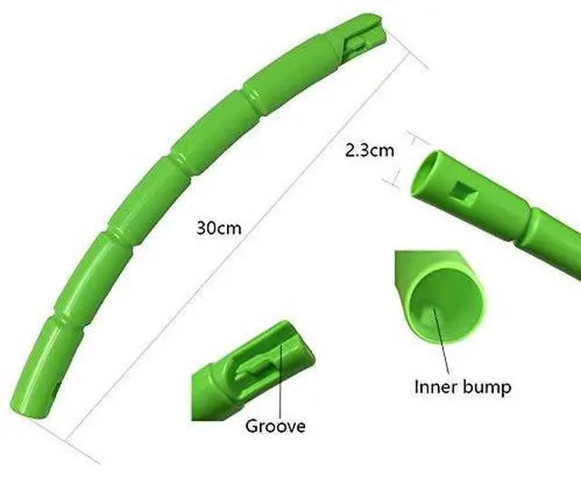 Alt view image 3 of 7 - Kids Exercise Hoop Detachable & Size Adjustable Hoop Professional Ring for Kids Party Games