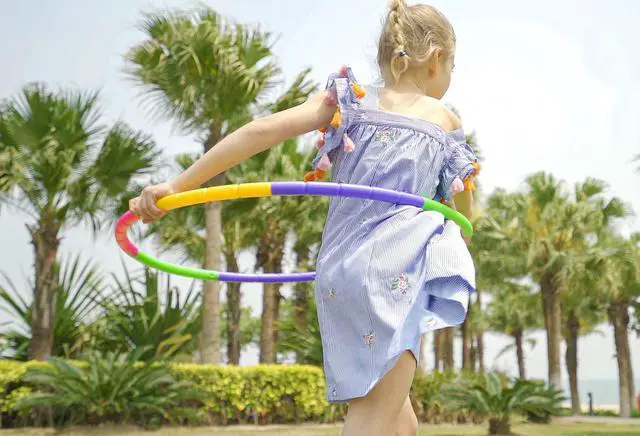 Alt view image 6 of 7 - Kids Exercise Hoop Detachable & Size Adjustable Hoop Professional Ring for Kids Party Games