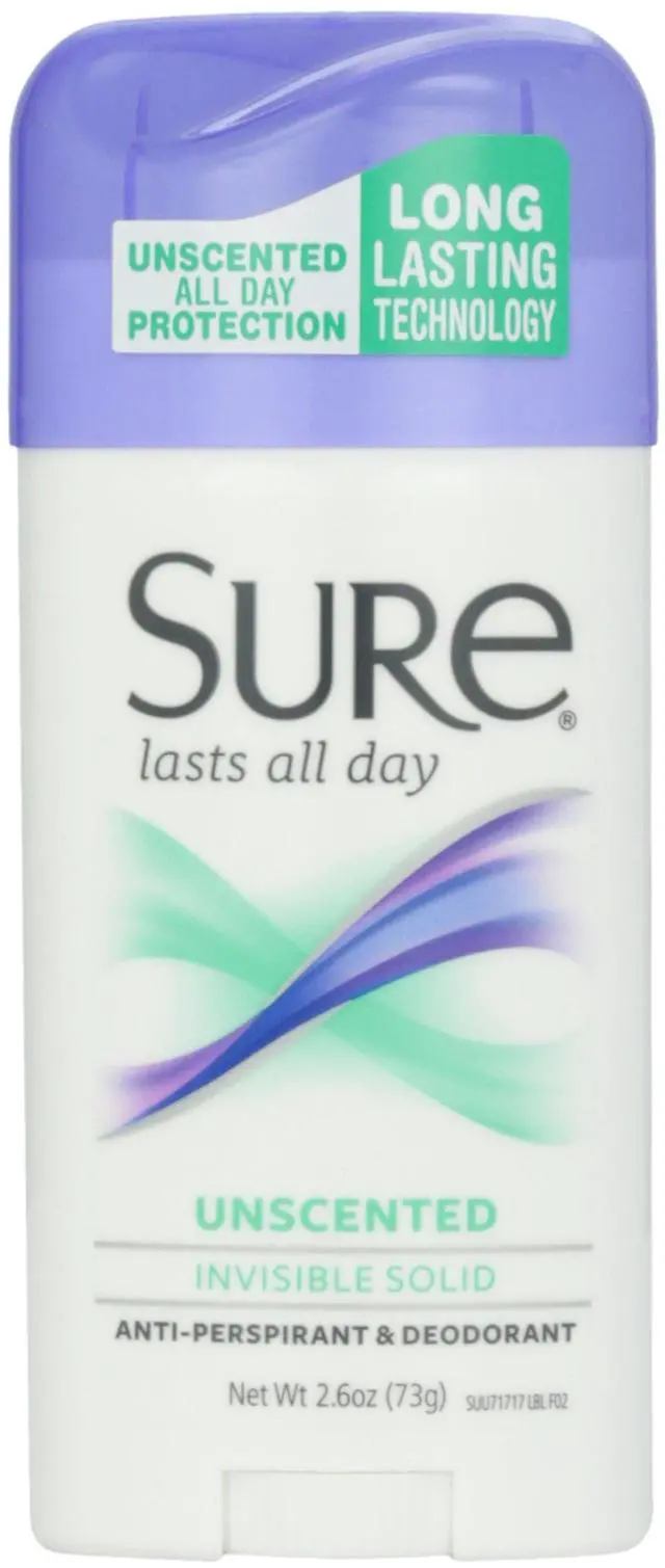 Main image of Deodorant Invisible Solid, Unscented - 2.6 oz