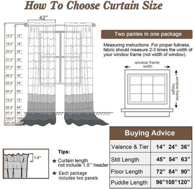 Alt view image 4 of 7 - Ivory Sheer Curtains 84 Inches Long for Living Room, 2 Panels | Light Filtering, Voile Drapes, Rod Pocket, Window Treatment, Solid Color, Sheer Curtain Panels, Bedroom, Each 42"Wx84"L