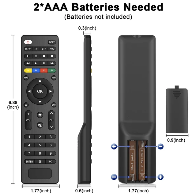 Alt view image 4 of 7 - Universal TV Remote Control Compatible with Samsung/LG/Vizio/TCL/Hisense/Sony/Philips/Onn/Sharp/Element/RCA/Westinghouse/Sanyo TV and More Brand Smart TVs