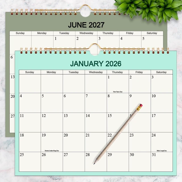 Alt view image 5 of 6 - Calendar 2026-2027 - Wall Calendar Runs from Apr 2026 to Jun 2027-15 Monthly Calendar with Thick Paper for Planning and Organizing for Home or Office, Calender Planner, 8.5 x 11 In 2026 27 Calendars