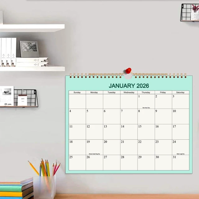 Alt view image 6 of 6 - Calendar 2026-2027 - Wall Calendar Runs from Apr 2026 to Jun 2027-15 Monthly Calendar with Thick Paper for Planning and Organizing for Home or Office, Calender Planner, 8.5 x 11 In 2026 27 Calendars