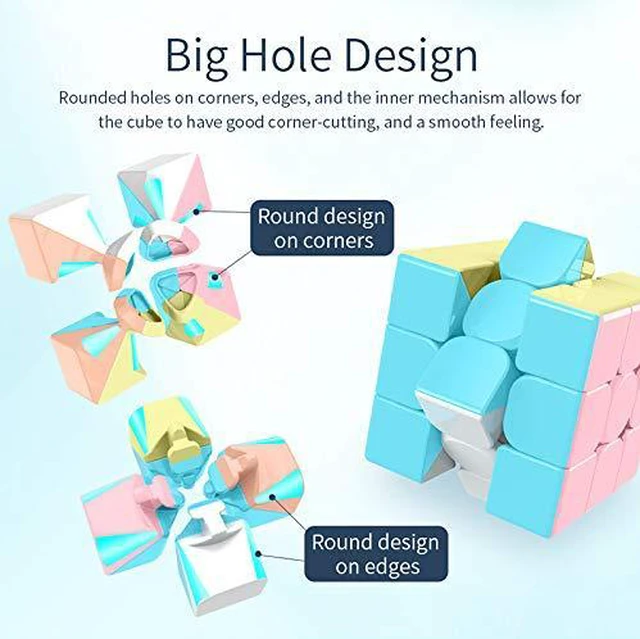 Alt view image 3 of 7 - 3x3x3 Speed Cube,Stickerless Magic Cube,Smooth Turning Puzzle Box with Anti-Sticky Design,The Most Educational Toy to Effectively Improve Your Child's Concentration and Responsiveness
