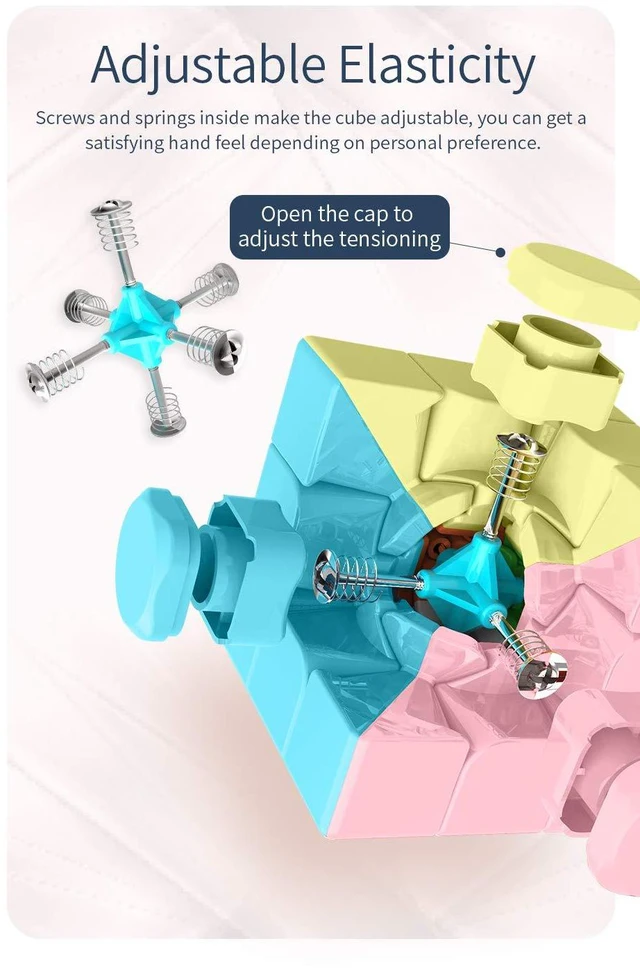 Alt view image 4 of 7 - 3x3x3 Speed Cube,Stickerless Magic Cube,Smooth Turning Puzzle Box with Anti-Sticky Design,The Most Educational Toy to Effectively Improve Your Child's Concentration and Responsiveness