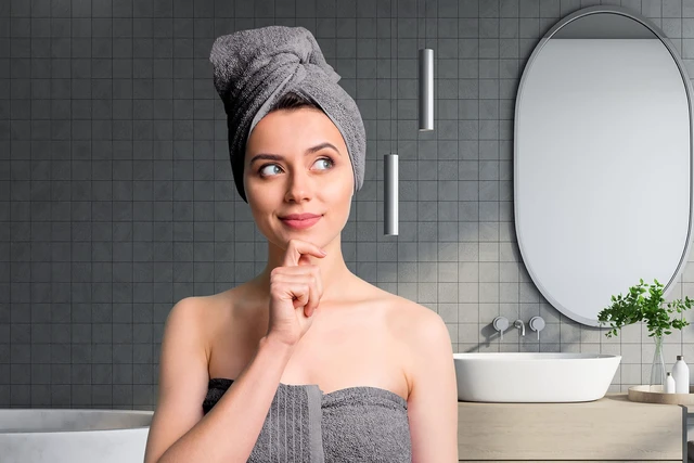 Alt view image 5 of 7 - 4 Piece Extra Large Bath Towels 30 x 60 Inches, Dark Grey | 100% Cotton, Larger & Lighter Weight, Quicker to Dry, Super Soft and Absorbent, Perfect for Bathroom