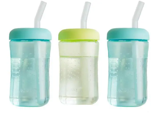Main image of Squeeze & Sip Straw Cups - 7 Oz - 3 Count | Toddler Straw Cups, 7 Oz Cups, 3 Count, Ages 6 Months And Up, Top-Rack Dishwasher Safe, Made Without BPA