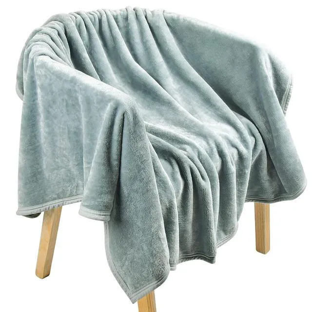 Alt view image 5 of 6 - Comfortable Flannel Fleece Throw Blanket,Ultra Soft Nap Bedding Coverlets Quilt for Couch Sofa Bed Traveling,Lightweight Bed Blanket for All Season
