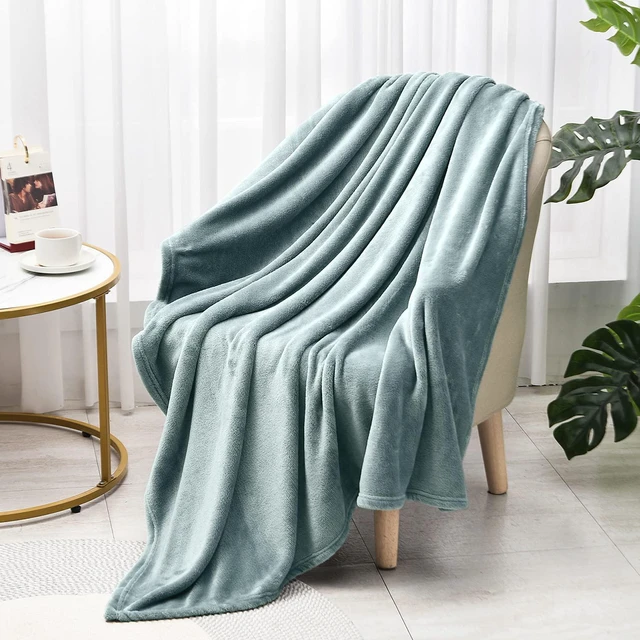 Alt view image 6 of 6 - Comfortable Flannel Fleece Throw Blanket,Ultra Soft Nap Bedding Coverlets Quilt for Couch Sofa Bed Traveling,Lightweight Bed Blanket for All Season
