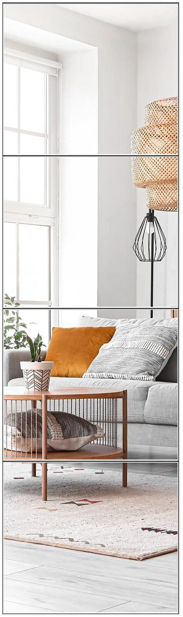 Main image of Mirror Full Length, 14x12 Inchx4PCS Wall Mirror Tiles,Full Body Mirror,Acrylic Shatterproof Mirrors for Bedroom,Door,Home Gym,Kids