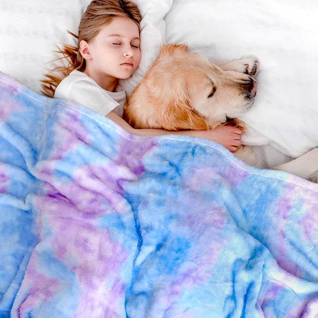 Alt view image 3 of 7 - Soft Blankets Fleece Soft Fuzzy Throw Blanket Kids Warm Throw Blanket for Bed