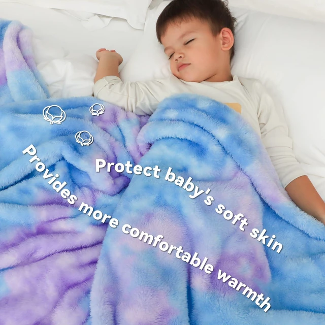 Alt view image 4 of 7 - Soft Blankets Fleece Soft Fuzzy Throw Blanket Kids Warm Throw Blanket for Bed