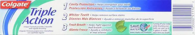 Alt view image 2 of 3 - Travel Size toothpaste, Multicolor, Triple Action, 2.5 Ounce