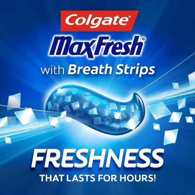 Alt view image 4 of 5 - Max Fresh Toothpaste with Mini Breath Strips, Mint, 6 Oz