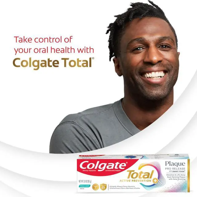 Alt view image 5 of 7 - Total Plaque Pro Release Toothpaste for Gum Health, Mint, 3 oz | Dissolves and Lifts Gum Harming Plaque and Tartar Buildup, Clinically Proven Formula, 24 Hour Antibacterial Protection