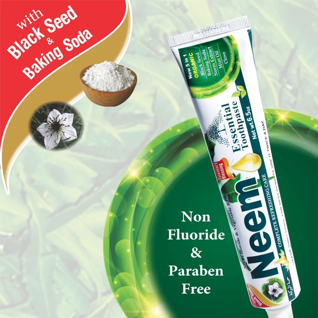 Alt view image 2 of 5 - 6.53 oz Pack of 1 | New 5 in 1 | Fluoride Free | Cavity Protection, Excellent Freshness, Made with natural and organic ingredients