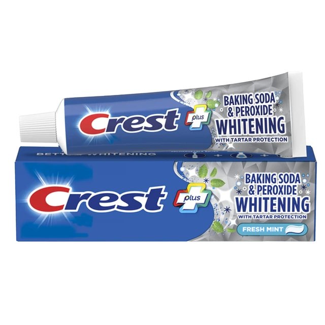 Alt view image 2 of 6 - Baking Soda & Peroxide Whitening Toothpaste with Tartar Protection, Fresh Mint 4.2 oz (119) - Pack of 2
