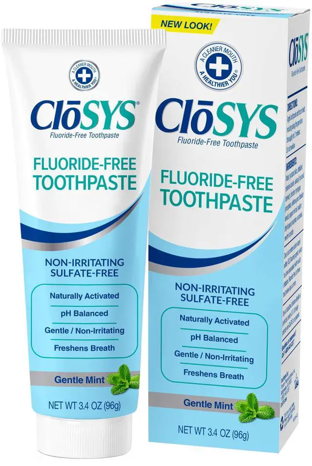 Main image of Fluoride Free Toothpaste, Travel Size, Gentle Mint, 3.4 Ounce | TSA compliant, sulfate free, minimal foaming