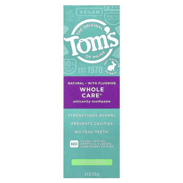 Alt view image 2 of 4 - Spearmint Whole Care Toothpaste, 4 OZ