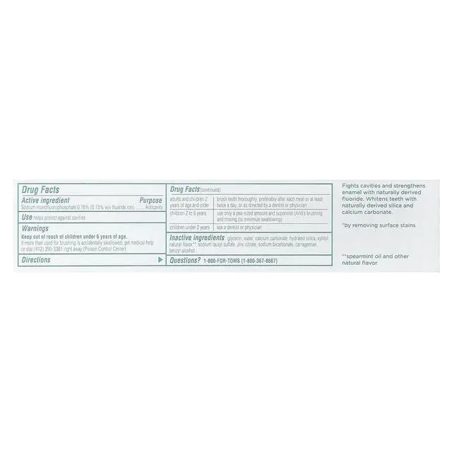 Alt view image 3 of 4 - Spearmint Whole Care Toothpaste, 4 OZ