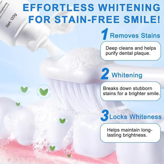 Alt view image 4 of 7 - 9.9% Hydroxyapatite Toothpaste for Enamel Repair and Tooth Strengthening, Nano Hydroxyapatite Remineralizing Toothpaste, Fluoride Free Gentle Whitening Tooth Paste for Sensitive Teeth, Fresh Mint