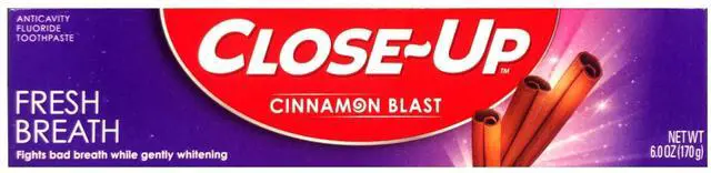 Main image of Anticavity Fluoride Toothpaste, Freshening Cinnamon Burst Red Gel, 6 oz (170 g)