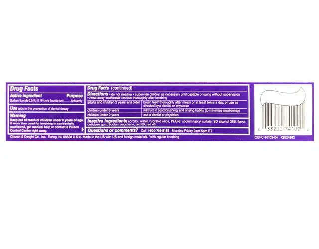 Alt view image 2 of 4 - Anticavity Fluoride Toothpaste, Freshening Cinnamon Burst Red Gel, 6 oz (170 g)