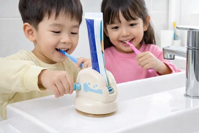 Alt view image 5 of 7 - Toothpaste Tube Squeezer with Strong Suction Base Easy Turn Knob Toothpaste Dispenser for Kids & Adults, No Waste Tube Roller Saver for Bathroom Counter
