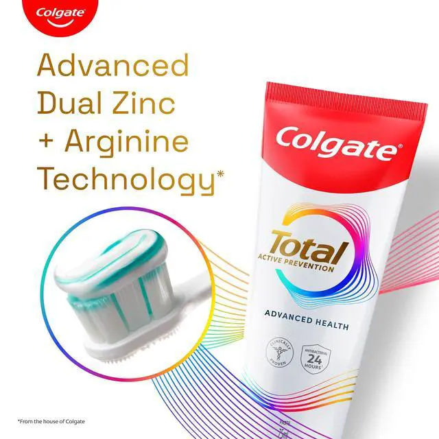 Alt view image 6 of 7 - Total Advanced Health Antibacterial Toothpaste 80gm, Toothpaste