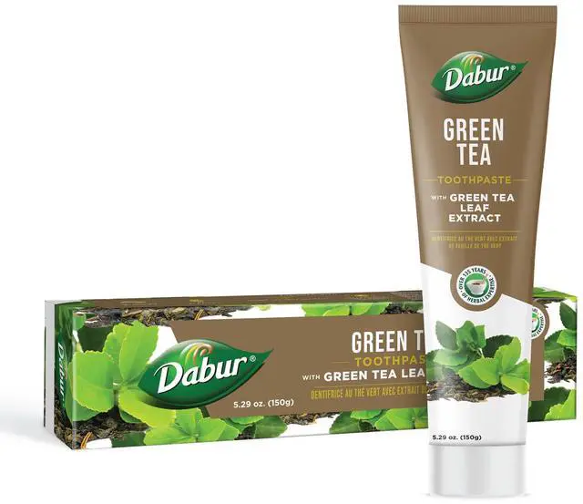 Main image of Green Tea Toothpaste, Everyday Use Toothpaste for Adults & Kids, Long-Lasting Freshness & Healthy Gums, Paraben-Free, SLS-Free & Alcohol-Free Formula, 100 ml