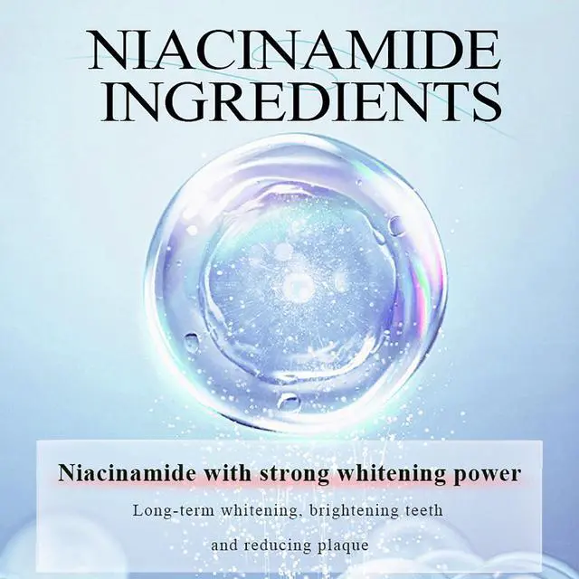 Alt view image 5 of 7 - Nicotinamide Toothpaste, Enamel Safe Gel with Natural Stain Removal & Sensitivity Relief, Vegan Fluoride Free Fresh Mint 3.5oz (1)