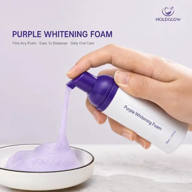 Alt view image 7 of 7 - Purple Toothpaste for Teeth Whitening, Foam Color Corrector, 1.5 Fl Oz