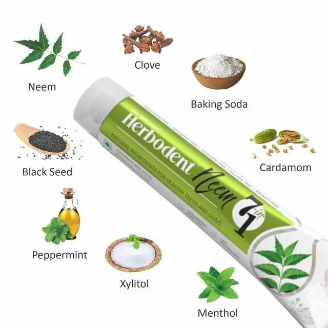 Alt view image 3 of 5 - NEEM 7 in 1 Toothpaste- 6.53oz/185g Pack of 1 | with Xylitol | Not just Neem but Neem 7 in 1, Cavity Protection, Excellent Freshness, Made with natural and organic ingredients