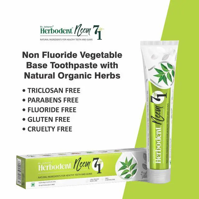 Alt view image 2 of 5 - NEEM 7 in 1 Toothpaste- 6.53oz/185g Pack of 1 | with Xylitol | Not just Neem but Neem 7 in 1, Cavity Protection, Excellent Freshness, Made with natural and organic ingredients