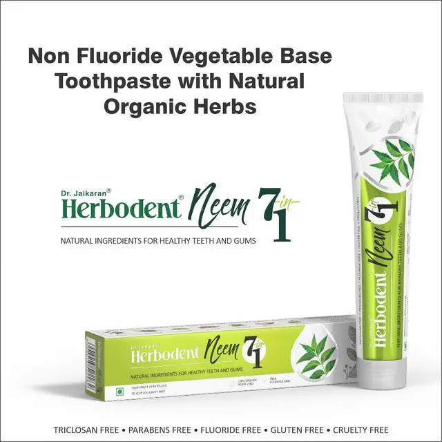 Alt view image 4 of 5 - NEEM 7 in 1 Toothpaste- 6.53oz/185g Pack of 1 | with Xylitol | Not just Neem but Neem 7 in 1, Cavity Protection, Excellent Freshness, Made with natural and organic ingredients