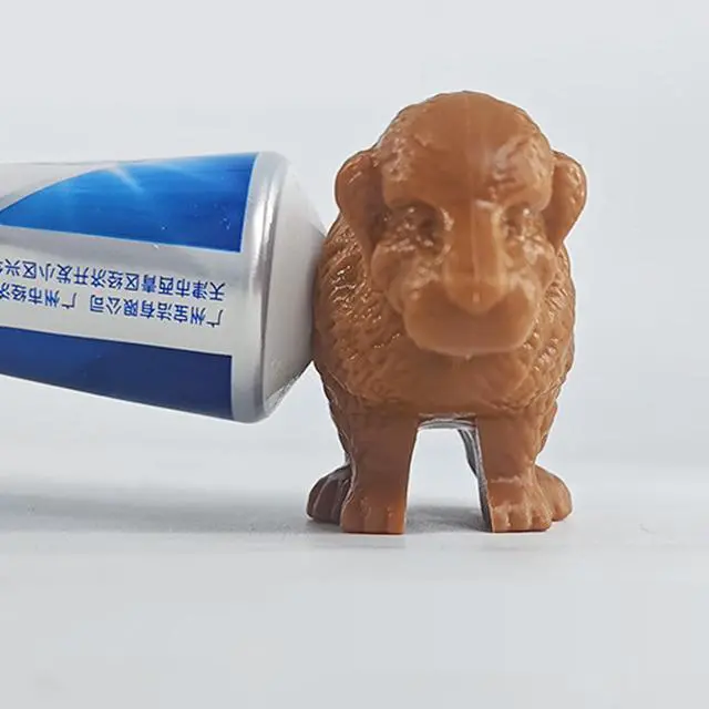 Alt view image 5 of 6 - 1 Funny Dog Poop Toothpaste Dispenser, Dog Butt Toothpaste Cover Squeezer, Children's and Adult Bathroom Accessories, Novel Gift Suitable for Various Toothpaste Mouths