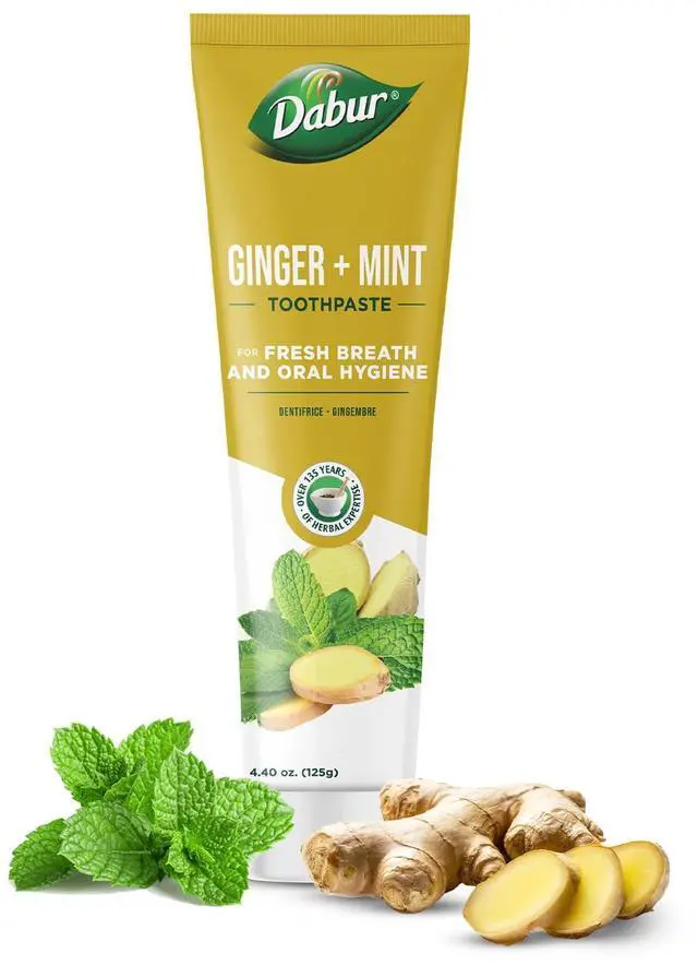 Main image of Organic Ginger & Mint Toothpaste | 100 ml | Everyday Use | Fights Dental Bacteria & Bad Breath | Toothpaste for Adults & Kids | Paraben Free, SLS Free, No Alcohol | Pack of 1