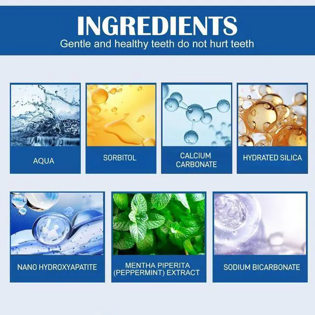 Alt view image 2 of 7 - 1Pcs 10% Nano Hydroxyapatite Toothpaste, Fluoride-Free Formula for Enamel Support & Gentle Sensitivity Care, Natural Whitening, Peppermint Flavor, 120g