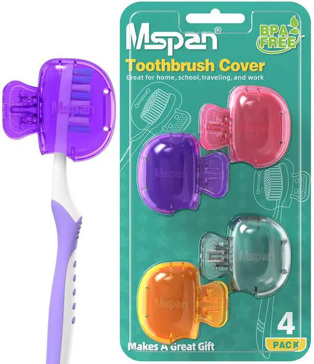 Main image of Electric Toothbrush Head Cover: Sonic Toothbrush Cap Travel Protector Plastic Brush Pod Protection Clip Case Value Pack