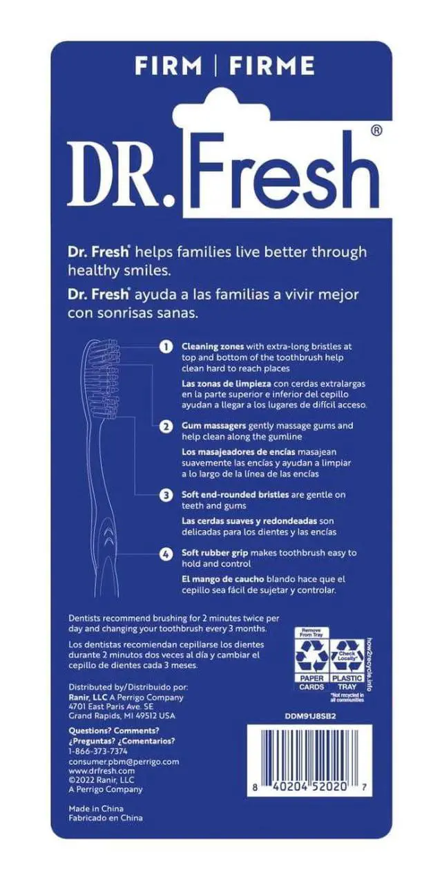 Alt view image 4 of 5 - 6 Pack Firm Toothbrushes